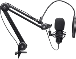 Photo de Microphone sur pied Trust GXT 270 Emita II+ (Noir)
