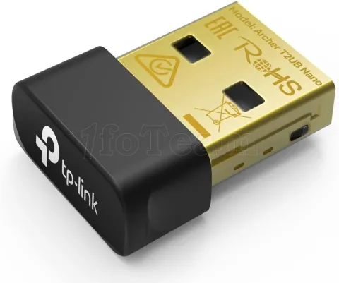 Photo de Mini Carte Réseau USB WiFi TP-Link Archer T2UB Nano (AC600)