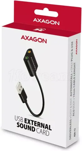 Photo de Mini Carte Son Axagon ADA-12 externe USB