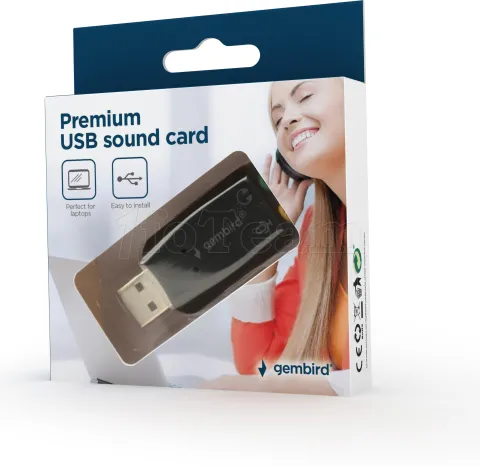 Photo de Mini Carte son Gembird externe USB