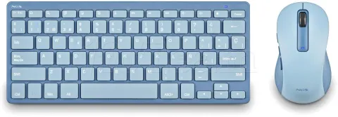 Photo de Pack 2en1 (Clavier/Souris) sans fil Bluetooth NGS Fantasy (Bleu)