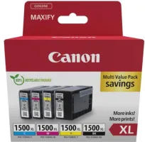 Photo de Pack 4 cartouche d'encre CANON PGI-1500XL (Noir, Cyan, Magenta, Jaune)