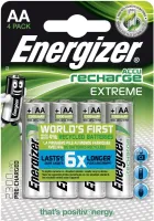 Photo de Pack blister de 4 piles rechargeables Energizer Extreme type AA 1,2V - 2300mAh (LR06)