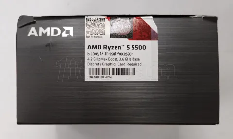 Photo de Processeur AMD Ryzen 5 5500 (4,2 Ghz) AM4 - Sans iGPU - SN 9ADC538P40155 - ID 213376