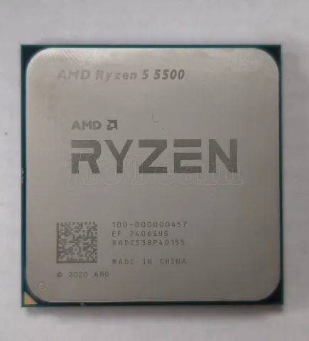 Photo de Processeur AMD Ryzen 5 5500 (4,2 Ghz) AM4 - Sans iGPU - SN 9ADC538P40155 - ID 213376