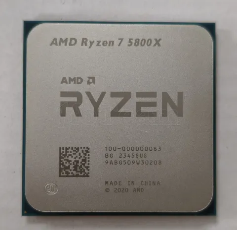 Photo de Processeur AMD Ryzen 7 5800X (4,7 Ghz) AM4 - Sans iGPU - SN 9ABG509W30208 - ID 213369