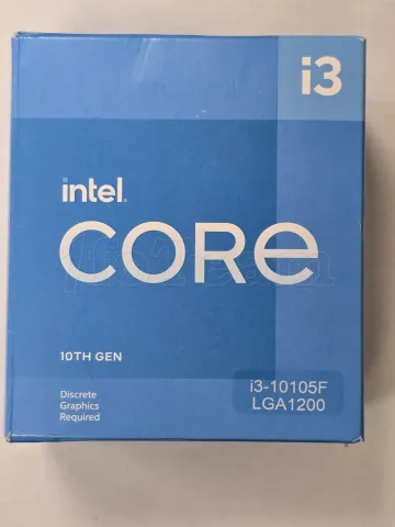 Photo de Processeur Intel Core i3-10105F (4,4 Ghz) LGA 1200 - Sans iGPU - SN U24H1V5301440//X224M459 - ID 211371