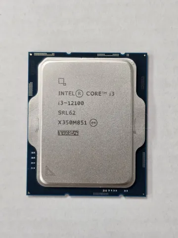 Photo de Processeur Intel Core i3-12100 (4,3 Ghz) LGA 1700 - SN U3YT733403582//X350M851 - ID 211364