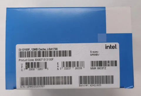 Photo de Processeur Intel Core i3-13100F (4,5 Ghz) LGA 1700 - Sans iGPU - SN U2NM225200321//X242J925 - ID 213362