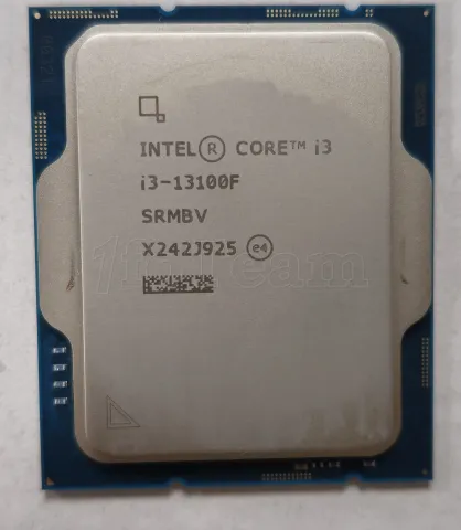 Photo de Processeur Intel Core i3-13100F (4,5 Ghz) LGA 1700 - Sans iGPU - SN U2NM225200321//X242J925 - ID 213362