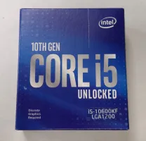 Photo de Processeur Intel Core i5-10600KF (4,8 Ghz) LGA 1200 - Sans iGPU - SN U1FC117800896//X146H905 - ID 213289