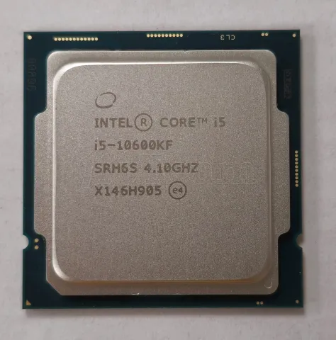 Photo de Processeur Intel Core i5-10600KF (4,8 Ghz) LGA 1200 - Sans iGPU - SN U1FC117800896//X146H905 - ID 213289