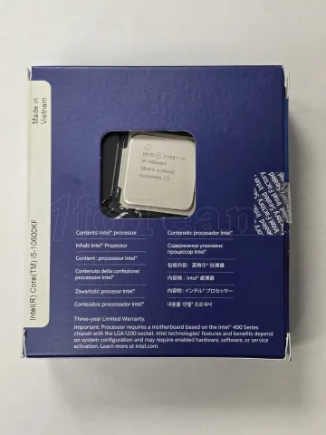 Photo de Processeur Intel Core i5-10600KF (4,8 Ghz) LGA 1200 - Sans iGPU - SN U1FC117805459//X146H905 - ID 211344