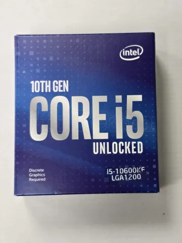 Photo de Processeur Intel Core i5-10600KF (4,8 Ghz) LGA 1200 - Sans iGPU - SN U1FC117805459//X146H905 - ID 211344