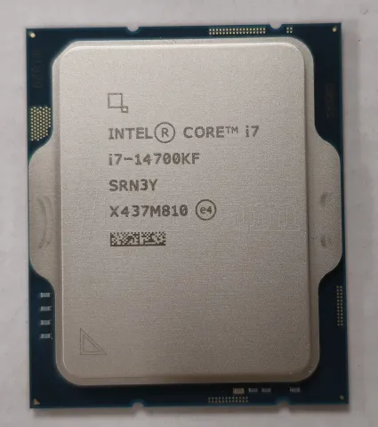 Photo de Processeur Intel Core i7-14700KF (5,6 Ghz) LGA 1700 - Sans iGPU - SN U47Q79B201929//X437M810 - ID 213309