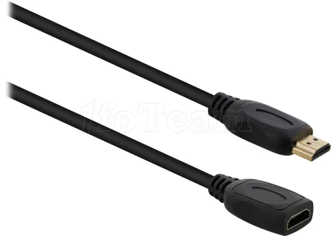 Photo de Rallonge Câble HDMI T'nB M/F 2m (Noir)