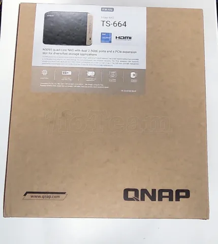 Photo de Serveur NAS Qnap TS-664 8Go - 6 baies (Noir) - SN Q241B016254 - ID 209752