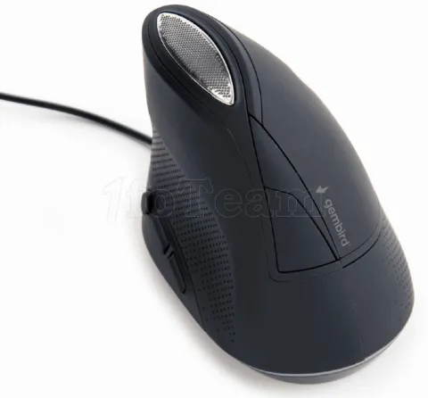 Photo de Souris filaire ergonomique Gembird MUS-ERGO-03 (Noir)