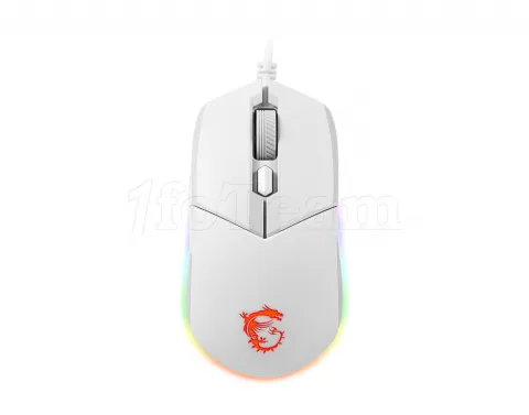 Photo de Souris filaire Gamer MSI Clutch GM11 RGB (Blanc)