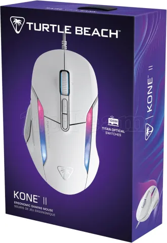 Photo de Souris filaire Gamer Turtle Beach Kone II RGB (Blanc)