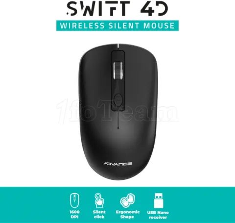 Photo de Souris sans fil Advance Swift 4D (Noir)