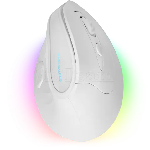 Photo de Souris sans fil Gamer ergonomique verticale Mars Gaming MM-SK RGB (Blanc)