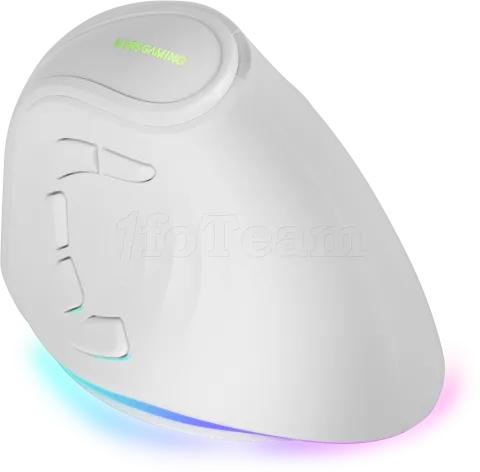 Photo de Souris sans fil Gamer ergonomique verticale Mars Gaming MM-SK RGB (Blanc)