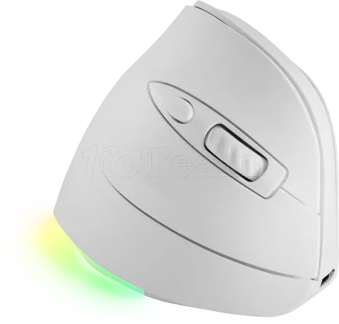 Photo de Souris sans fil Gamer ergonomique verticale Mars Gaming MM-SK RGB (Blanc)