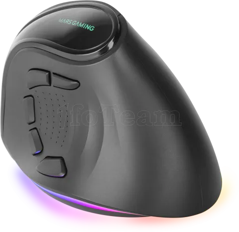 Photo de Souris sans fil Gamer ergonomique verticale Mars Gaming MM-SK RGB (Noir)