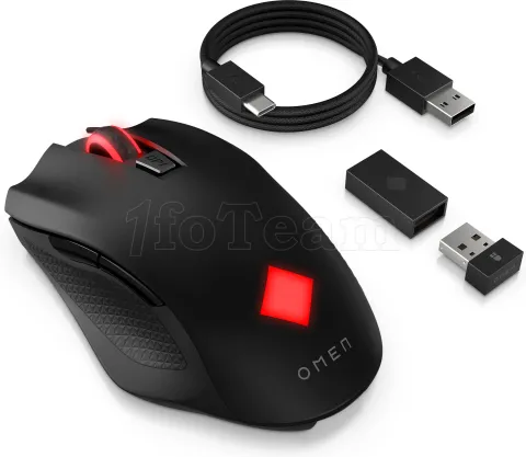 Photo de Souris sans fil Gamer HP Omen Vector RGB (Noir)