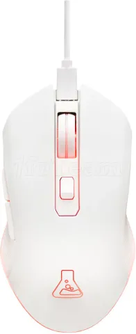 Photo de Souris sans fil Gamer The G-Lab Kult Hélium RGB (Blanc)