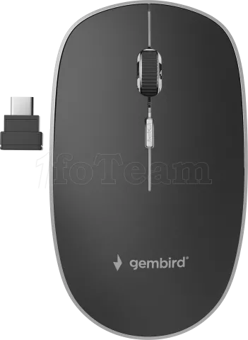 Photo de Souris sans fil Gembird Silent (Noir)