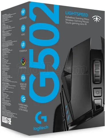 Photo de Souris sans fil Logitech G502 Lightspeed RGB (Noir)