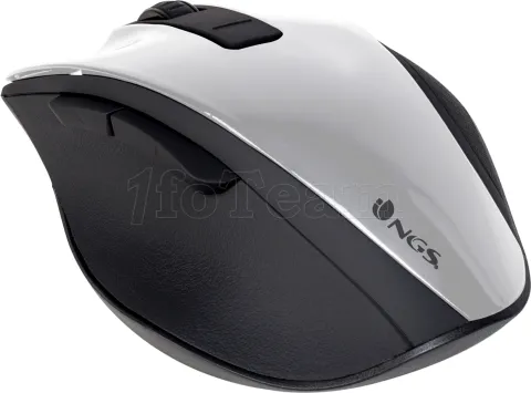 Photo de Souris sans fil NGS Bow (Noir/Blanc)