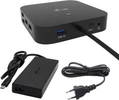 Photo de Station d'accueil USB-C I-Tec Dual Display Docking Station avec alimentation 100W (Noir)