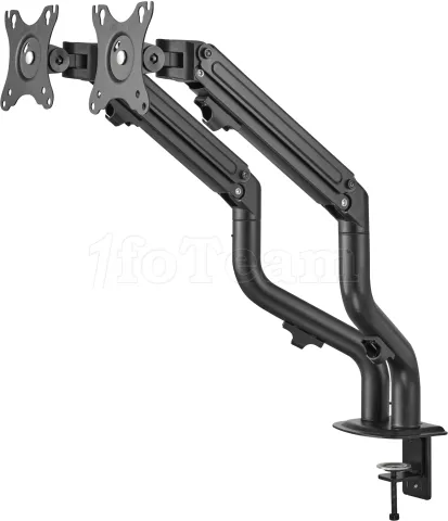 Photo de Support double-écran à fixer Gembird MA-DA2-02 - 32" (8kg max) (Noir)