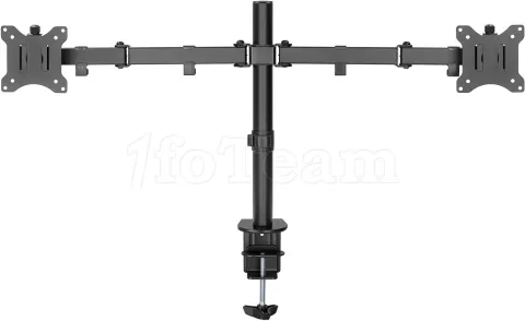 Photo de Support double-écran à fixer Goobay Double Flex 17"-32" (8kg max) (Noir)