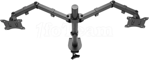 Photo de Support double-écran à fixer Goobay Double Flex 17"-32" (8kg max) (Noir)