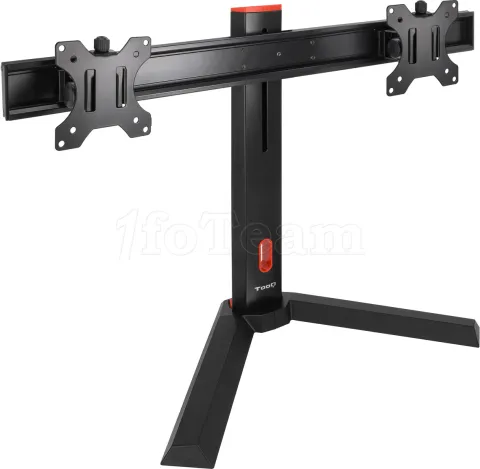 Photo de Support Double écran à poser Tooq DB1402TN de 17" à 27" (14kg max) (Noir)