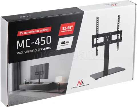 Photo de Support écran à poser Maclean MC-450 de 32" à 65" (40kg max)