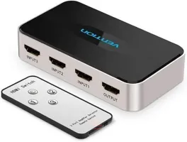 Photo de Switch HDMI Vention 3 ports (3 entrées / 1 sortie) (Gris)