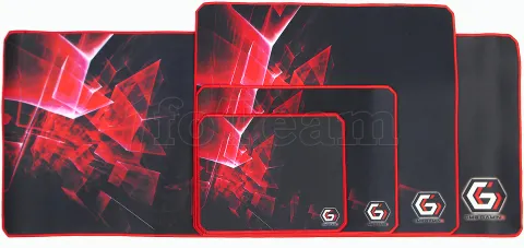 Photo de Tapis de souris Gamer Gembird GamePro - Taille L (Noir/Rouge)