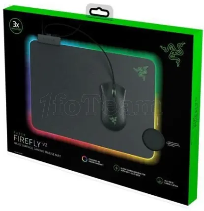 Photo de Tapis de Souris Razer FireFly V2 RGB - Taille M (Noir)