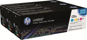 Photo de Toner Cyan Magenta Jaune HP 125A LaserJet CM13xx, CM15xx (CF373AM) - 1400 pages