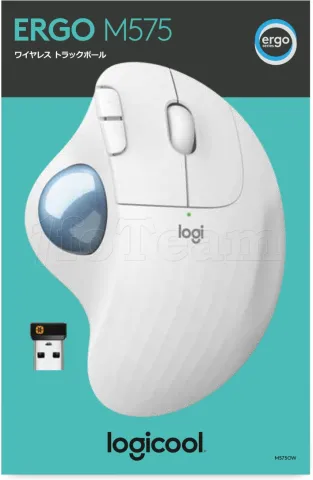 Photo de Trackball sans fil Logitech M575 (Blanc)