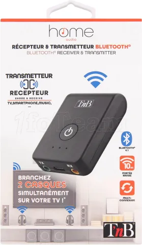 Photo de Transmetteur Convertisseur Bluetooth 4.1 T'nB (Noir)