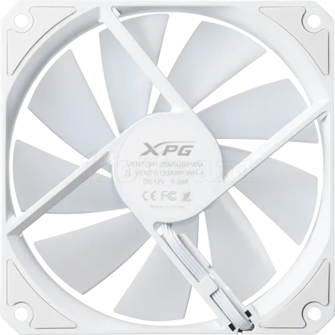 Photo de Ventilateur de boitier Adata XPG Vento R RGB - 12cm (Blanc)