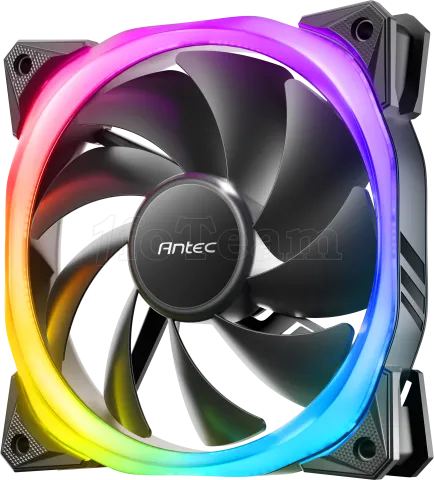 Photo de Ventilateur de boitier Antec Fusion V2 RGB - 12cm (Noir)