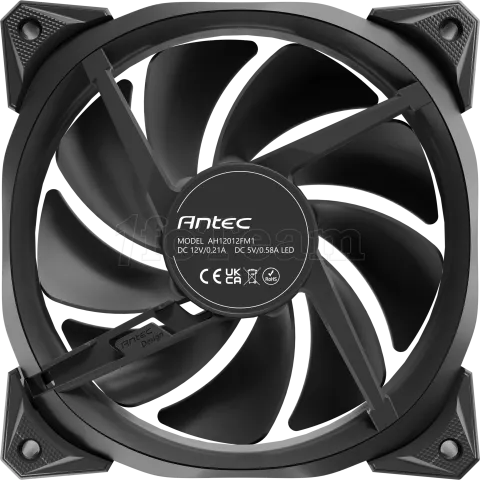 Photo de Ventilateur de boitier Antec Fusion V2 RGB - 12cm (Noir)