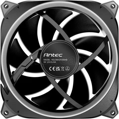 Photo de Ventilateur de boitier Antec Neo Prizm T3 RGB - 14cm (Noir)